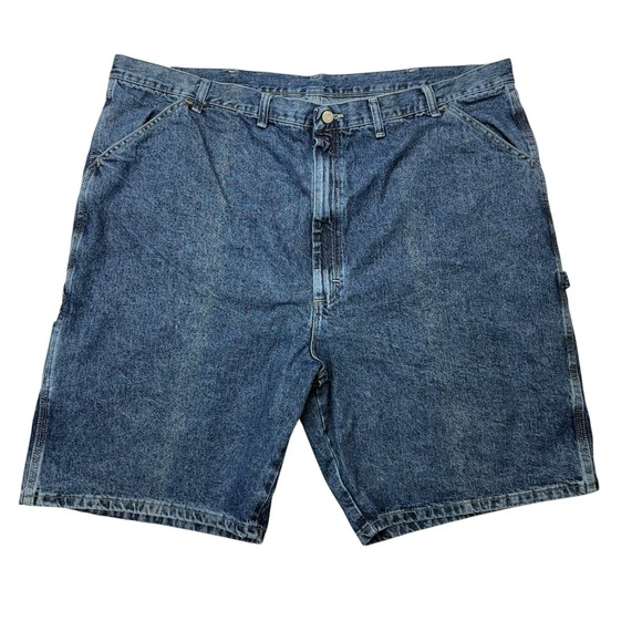 Wrangler Mens Jean Shorts 46 Carpenter Loose Fit 64K00DV Denim Jorts - Picture 1 of 12